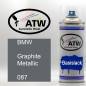 Preview: BMW, Graphite Metallic, 087: 400ml Sprühdose, von ATW Autoteile West.